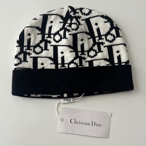 Dior Kids Beanie in Black and White
